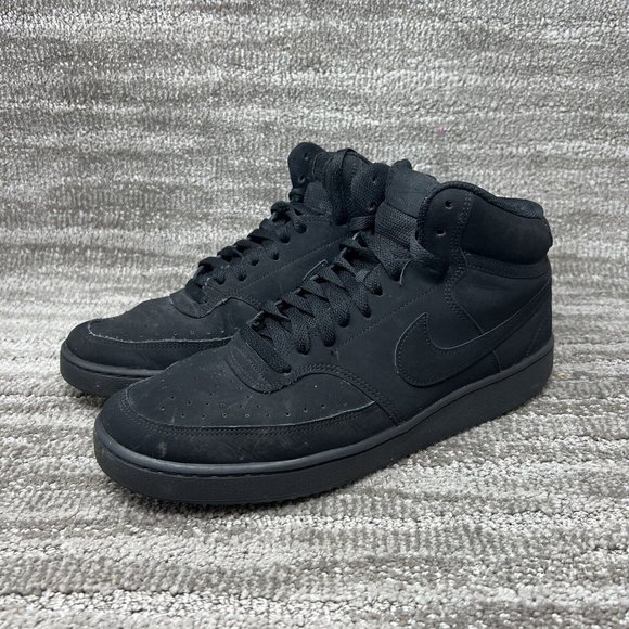 Nike Mens Triple Black Court Vision CU6620-001 Basketball Shoes Size US 11.5 - Picture 2 of 9